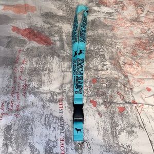 Pink lanyard